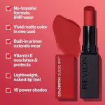 REVLON Lipstick, ColorStay Suede Ink, Built-in Primer, Infused with Vitamin E, Waterproof, Smudgeproof, Matte Color, 001 Gut Instinct (Pack of 1) - Image 2